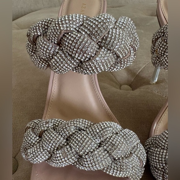 Azalea Wang Silver Braided Heels - Picture 4 of 7